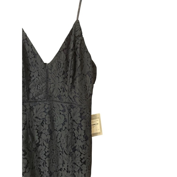 ASTR The Label Womens Blue Lace Spaghetti Strap Dress Size Medium - Picture 5 of 5